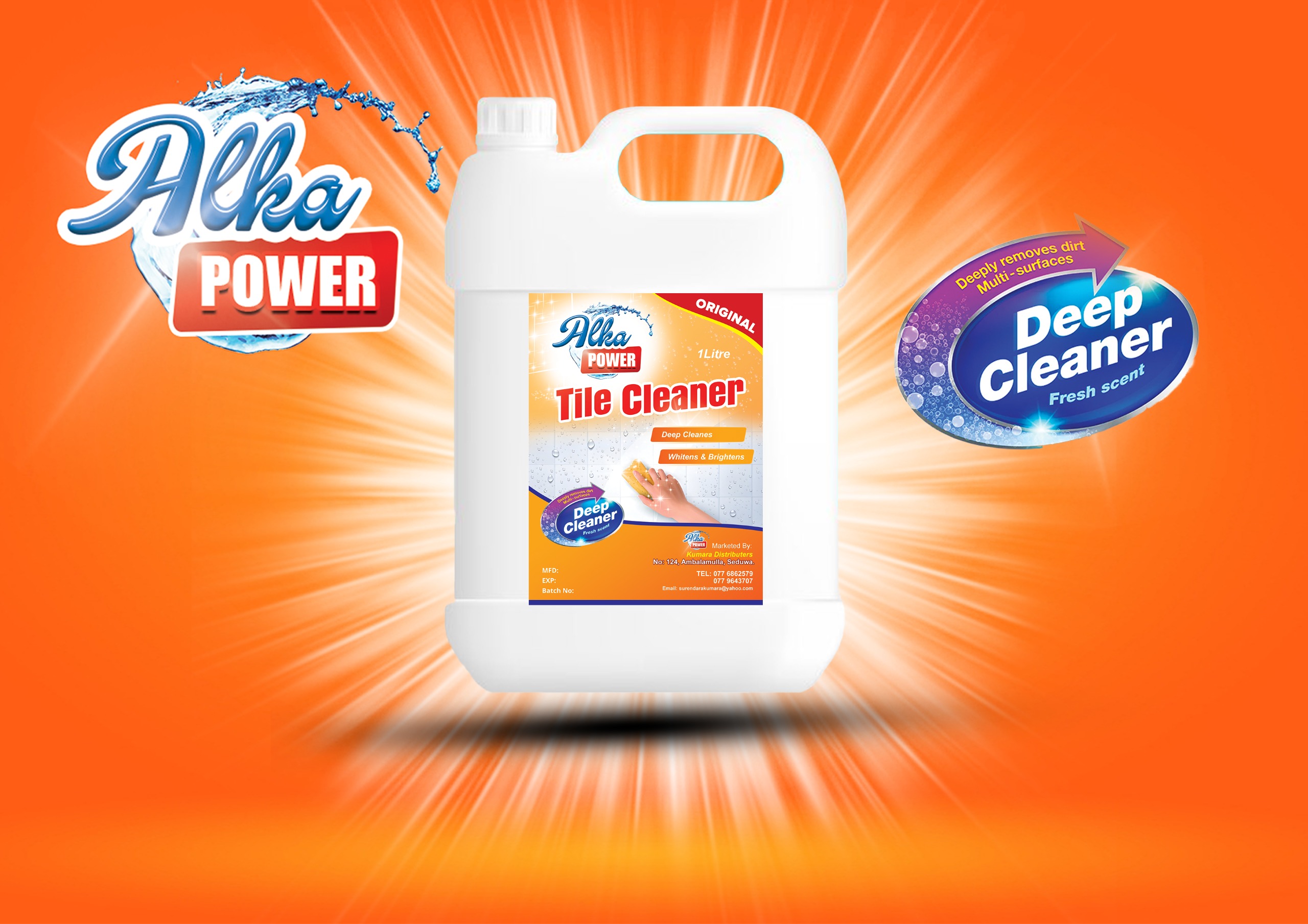 Tile cleaner bottle
